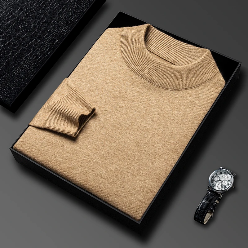 Streetwear Brands - Half Turtleneck Knitwear Sweater New Autumn/Winter