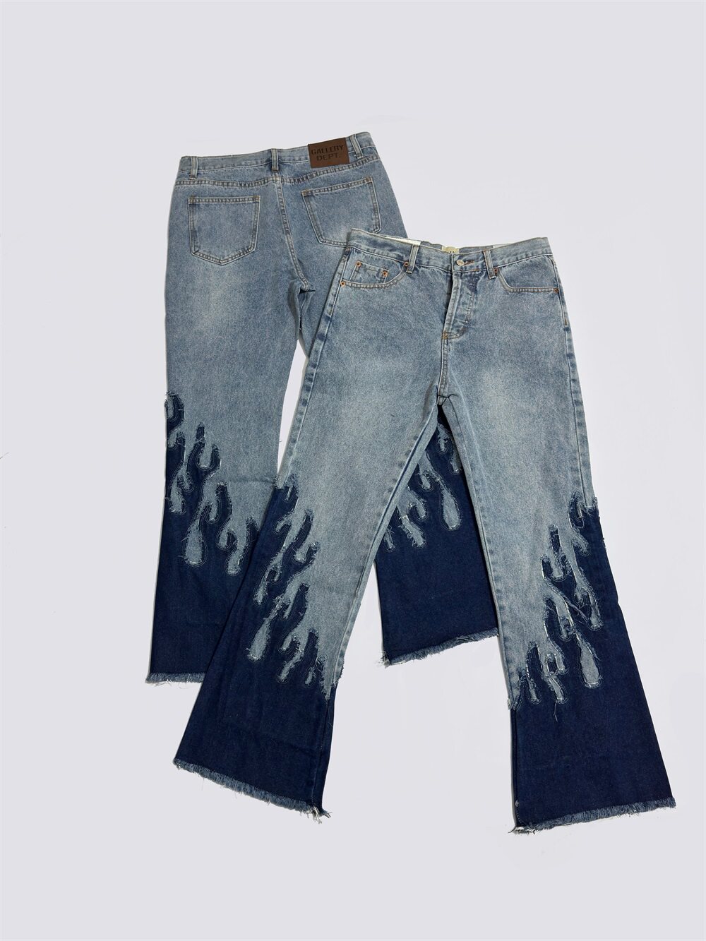 Gallery Dept Flare - GALLERY DEPT splicing flame flared pants