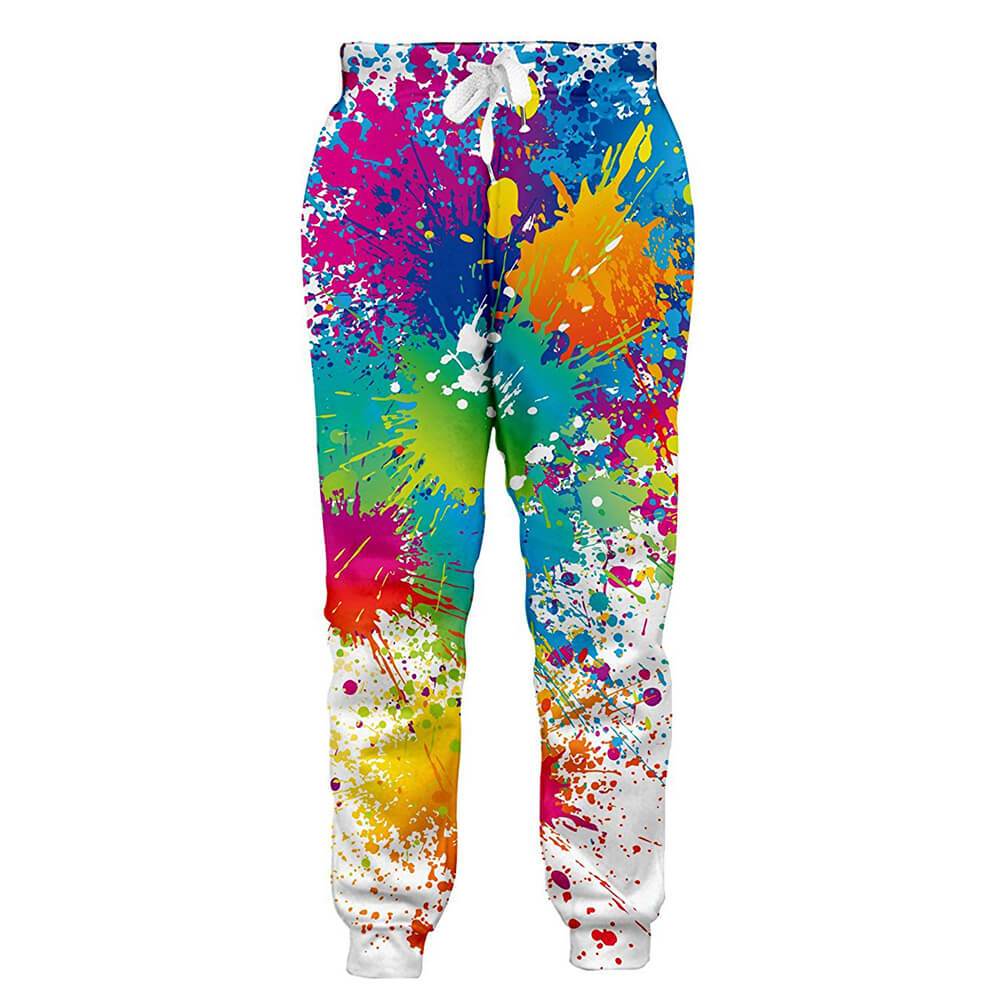 Streetwear Brand For Men - PLstar Cosmos Brand Trousers Paint Splatter