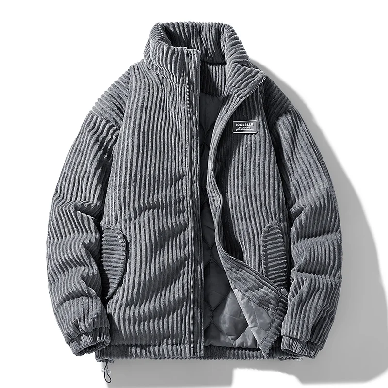 Men Winter Corduroy Puffer Jac - огляд і ціна Streetwear Brand China